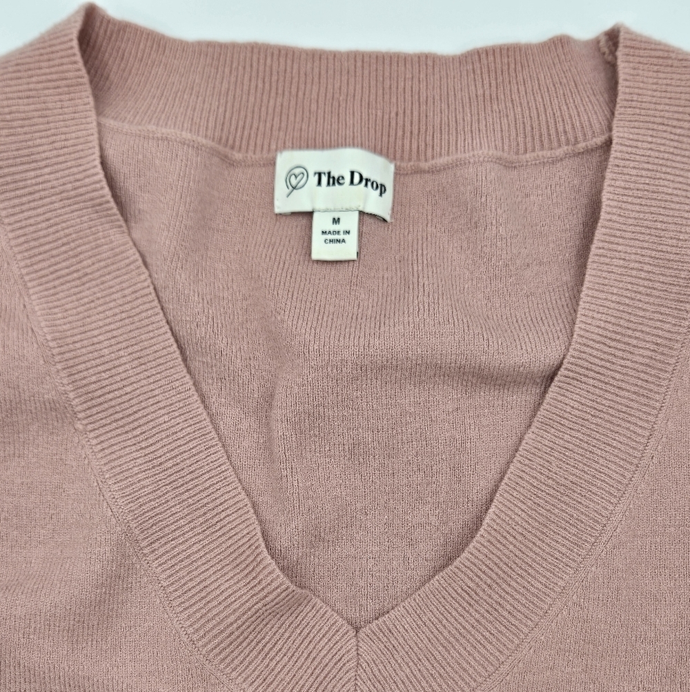 The Drop Women's Mia Bell-Sleeve Deep V-Neck Supersoft Sweater LOT OF TWO Sz M - Picture 8 of 10